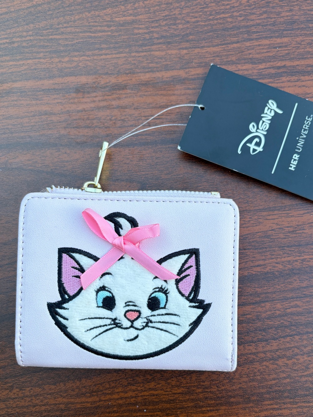 Her Universe Disney Aristocats Marie Pink Bow Flap Wallet NWT